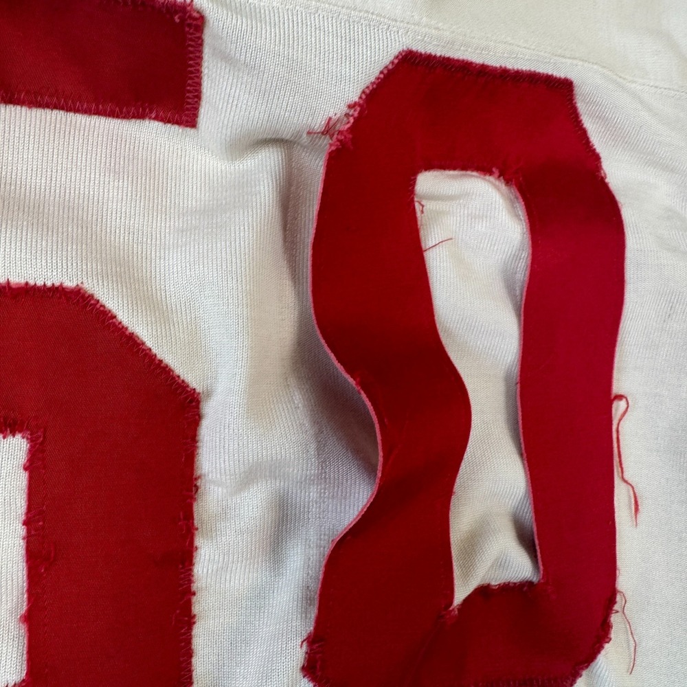 Vintage Wilson Football Jersey Mens 40 White Red Yellow #50 Long Sleeve 50s 60s - Picture 9 of 13